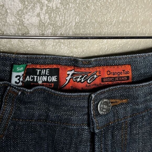 Y2K Favo Baggy Denim Skater Pants Size 33 - Picture 4 of 6